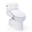 TOTO® WASHLET+® Carlyle® II One-Piece Elongated 1.28 GPF Toilet and WASHLET+® S2 Bidet Seat, Cotton White - MW6143346CEFG#01