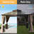 12 Ft. W x 12 Ft. D Aluminum Patio Gazebo