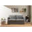 Modern 2-Seat Sofa Bed, Light Grey Linen Fabric, 58.3 x 27.6 x 26.0 inches | 100% Metal Frame | Converts to Bed 78.7 x 55.1 inches | Comfortable Seating Depth 19.3 inches | Ideal for Small Spaces & Guest Rooms-182889622