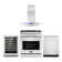 4 Piece Kitchen Package with Wine Refrigerator & 30" Freestanding Gas Range