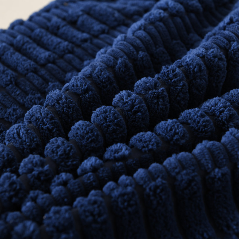  Housse pour repose-pieds Boucle, Carré 18 po, Bleu