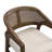 Stanley Wooden Dining Chairs with Cane Back & Upholstered Seat-965167543-949471482