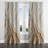 Strout - Champagne Grommet Curtain - Blackout Abstract Curtain - 1 Panel-2106429361-2105974428