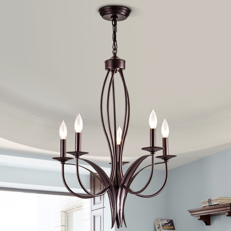 Estelle 5 - Light Dimmable Chandelier