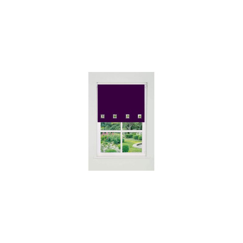Semi Sheer Roller Blind, 100cm W x 165cm L, Purple