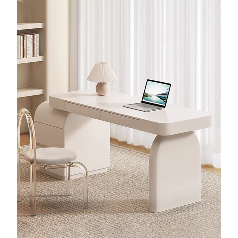 Bureau en bois massif clair et luxueux, H 29,53 po x l 47,24 po x P 23,62 po
