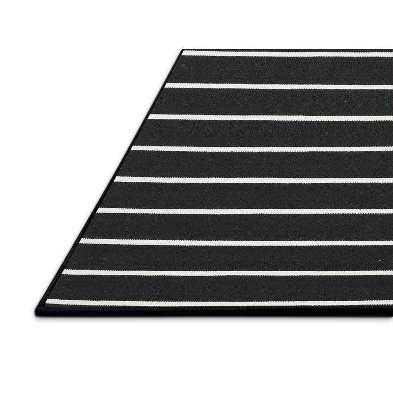 Tapis contemporain bleu / blanc, Rectangle 8 pi x 10 pi