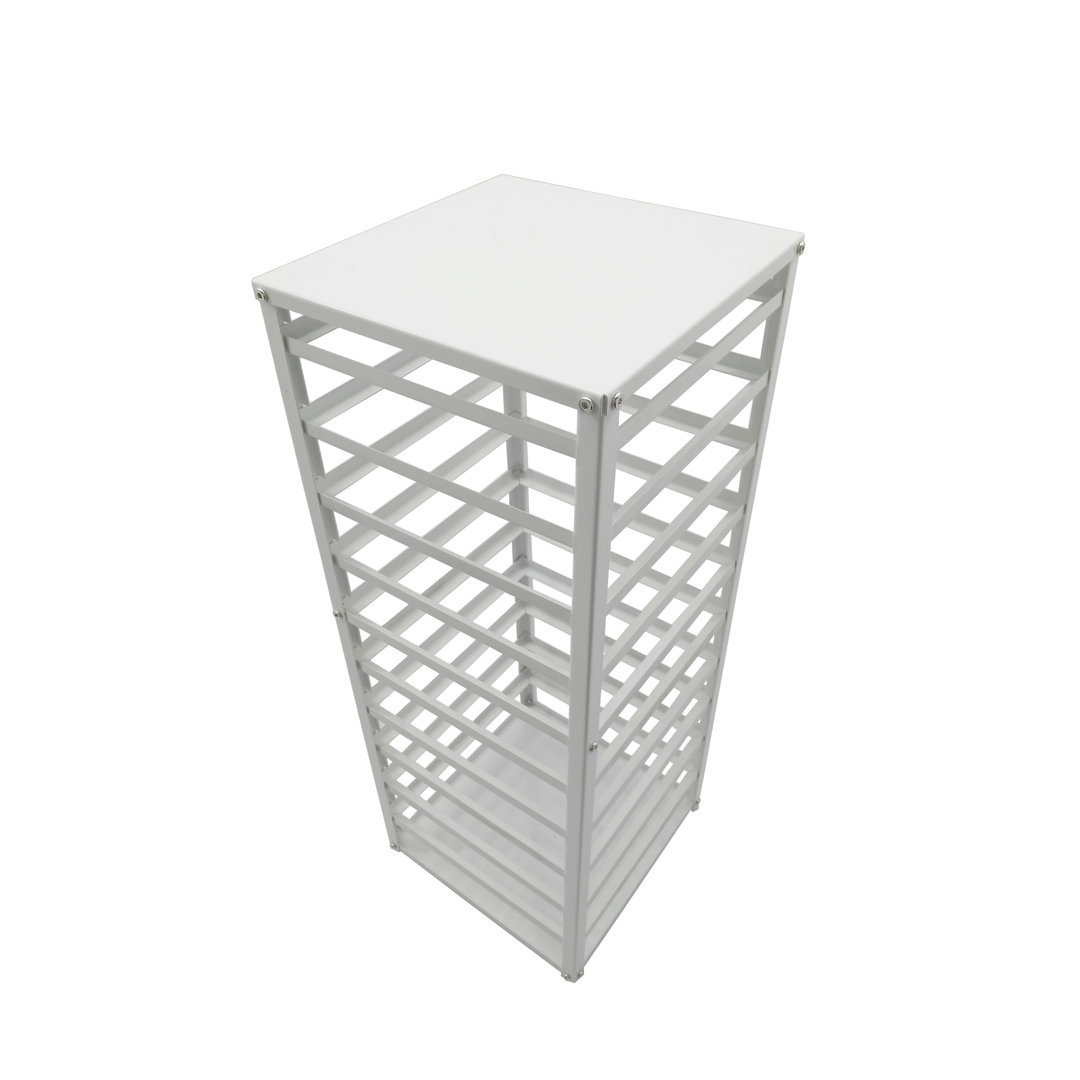 Jewelry Displays, Counter top Earring Card Spinning Retail Rack White 12 x 12 x 32" 10 Tiers FixtureDisplays