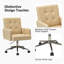 Chaise de bureau pivotante en cuir Auric-86865258