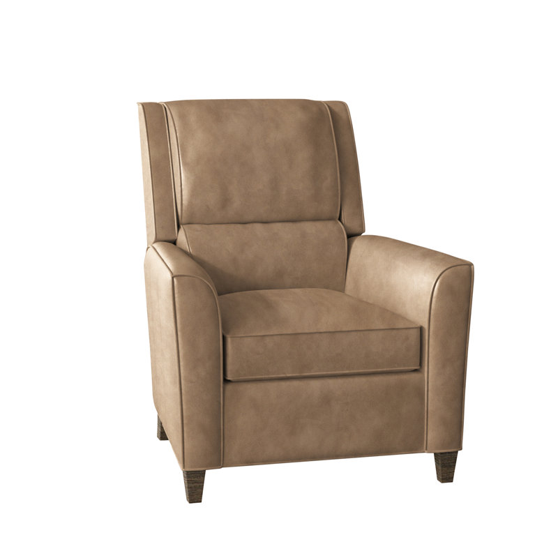 Roswell Recliner, Cobblestone, Empyrean Mist Genuine Leather, Manual