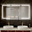 Luminaire à DEL à fixation en surface ou encastré avec tablettes réglables