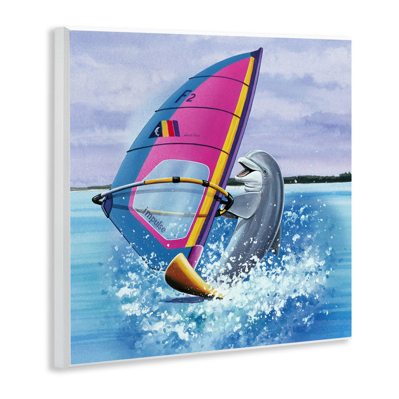 «Wind Surfer Dolphin», art mural par Art Brands, LLC