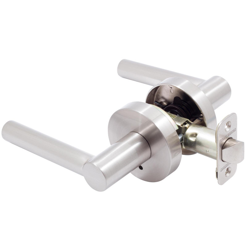 Leviers de porte avec Zurich, Nickel satiné