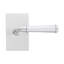 Bravura 840-8 St. Charles Passage Lever on Rectangular Contemporary   Rose in Satin Nickel