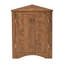 Armoire de coin autoportante brune Triangle avec tablettes réglables, de haute qualité, en métal, antidérapante, idéale pour le salon Couleur, matériau, grande salle de bain et couloir, preuve-142727306