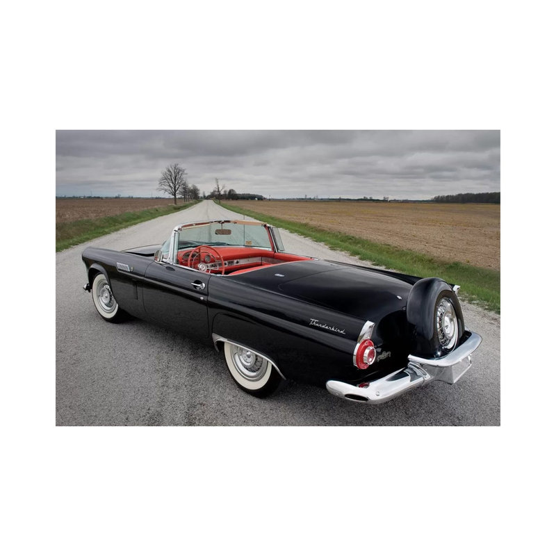 Ford Thunderbird, 1956 - Wrapped Canvas Print, 20.32 cm H x 30.48 cm W