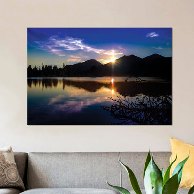« sprague lake », reproduction de photo sur toile