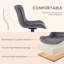 Chaises de salle à manger capitonnées pivotantes rembourrées en cuir avec pieds en métal-402849445