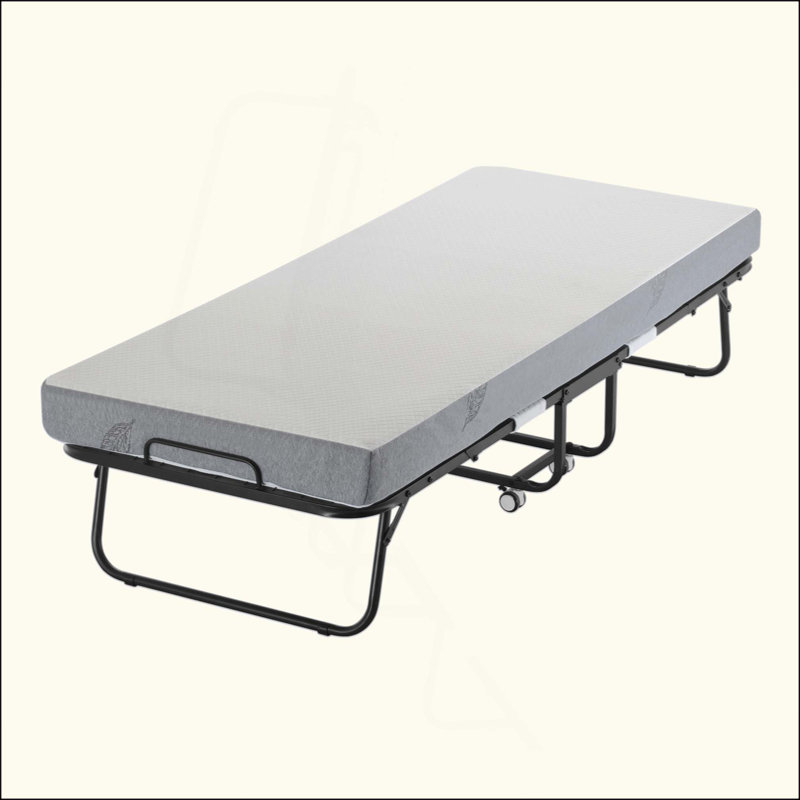 Lit pliant avec matelas de 5 po, pour adultes, invités