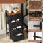 42 cm W Steel Bedside Table-726387613
