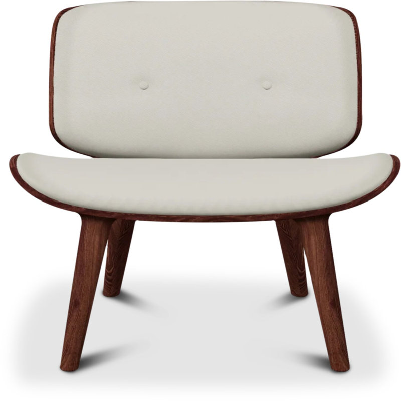 Nut Lounge Chair, Oray Ronan Cream, Cinnamon Stained Oak