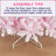 Pre-lit Flocked Artificial Christmas Tree with Foldable Stand-1664184042