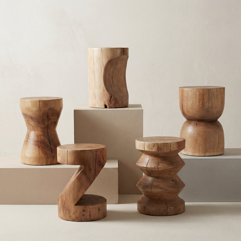 Naturals Asnee Accent Stool Natural