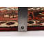 Tapis rouge unique en laine de style années 1990 4 pi 11 po x 7 pi 1 po Hilel