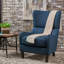 Fauteuil à oreilles rembourré Columbus-111860777