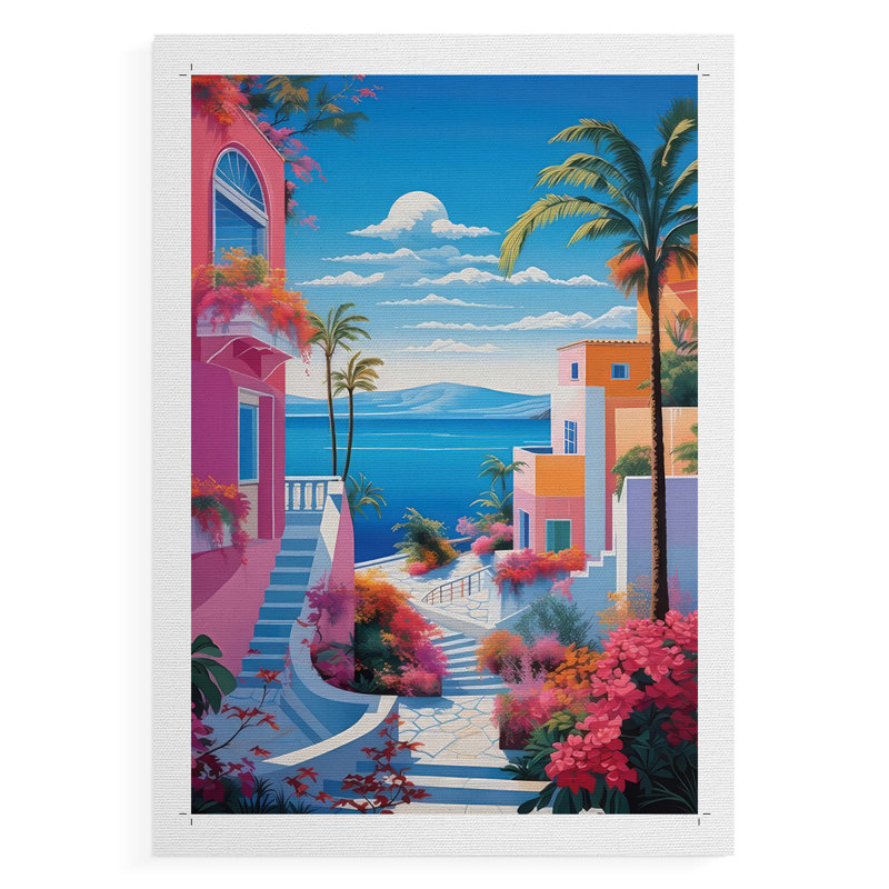 Steppingstones To the Sea II - Impression sur toile seulement - NON-CADRE, H 36 po x l 24 po