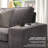 Saidee Chenille Abstract Arm Loveseat-564118545-573012930
