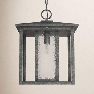 Vermont Seeded Outdoor Hanging Lantern