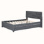 Lit tapissier avec couchette Kenn Linen-1723453868-1723453867