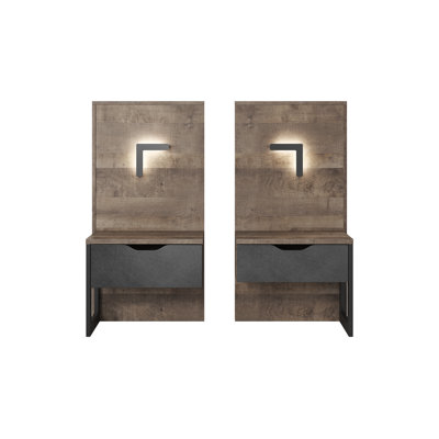 Minter 52cm W Manufactured Wood Bedside Table