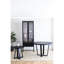 24.5" Tall Black Coffee Table, Round Top With Overlapping Cross-Legged Construction, Wood And Iron, Stores Magazines Decor 23.5X24.5" Modern Look, & Accommodates Various Objects