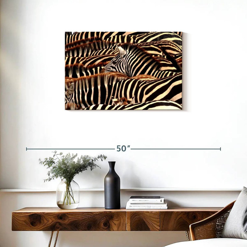 Rayures de zèbre Brampt Serengeti, H 20 po x l 30 po