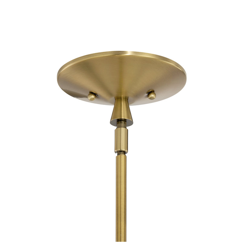 Lustre Torvee 6Lt, Laiton naturel brossé