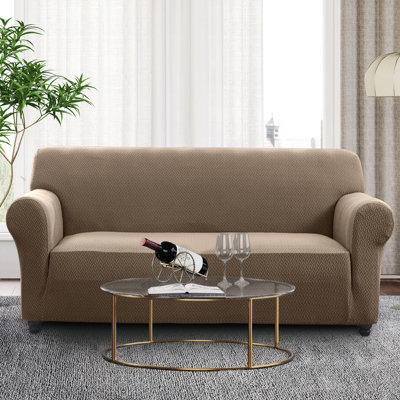 Spandax Sofa Cover Quilted Anti-Slip Couch Protector with Adjustable Strap
