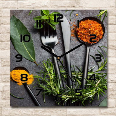 Glass Wall Clock