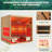 2-Person Infrared Sauna with Recliner – Luxurious Indoor Wooden Sauna Featuring 9 Heating Tubes, 5 Carbon Panels, 7-Color Starry Ceiling, 2-in-1 Door Handle, and Himalayan Salt Brick, 220V