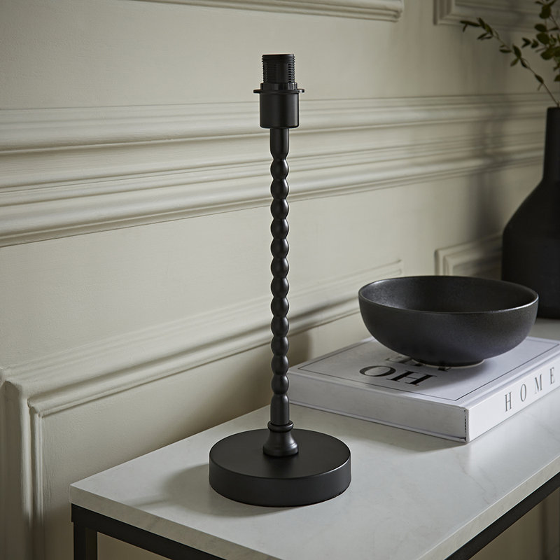 Cifuentes Metal Lamp Base Lamp, Black