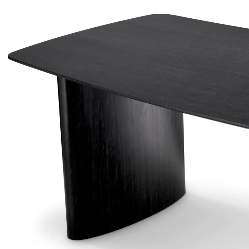 Bergman Dining Table, Charcoal Gray