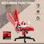 Fauteuil de bureau à massage à haut dossier avec 6 points de vibration-111865023-122061100