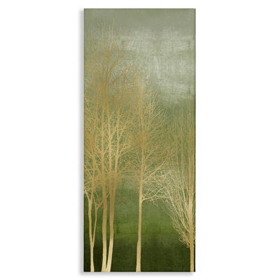Toile Minimal Gold Branches, design par Kate Bennett