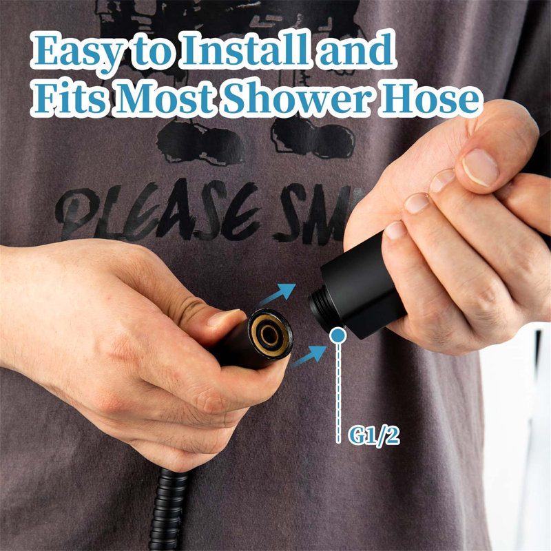Handheld Shower Head, Matte Black
