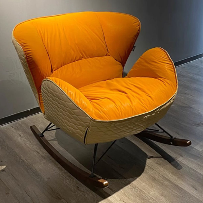 Chaise berçante technologie en tissu