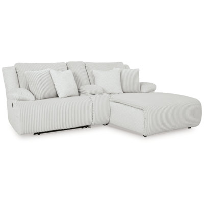 Canapé modulaire inclinable 3 pièces avec méridienne