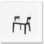 Chaises de salle à manger rembourrées en similicuir-108406201