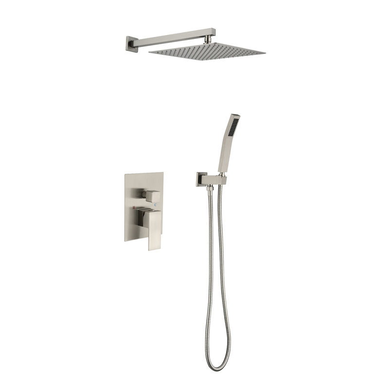 Pomme de douche à pluie 10 po, Nickel brossé