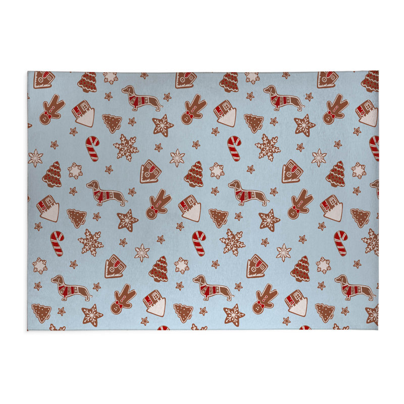 Tapis de cuisine Ginger All The Way, Argent argent, Rectangulaire 2 pi x 3 pi